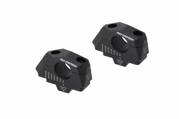 Bar Back Variable for Ø28 handlebars, Black - Back 5/10/15/20/25/30 mm