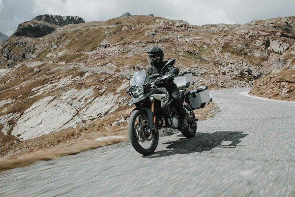 Valise en aluminium TRAX ADV L, droit noir- BMW R 1300 GS