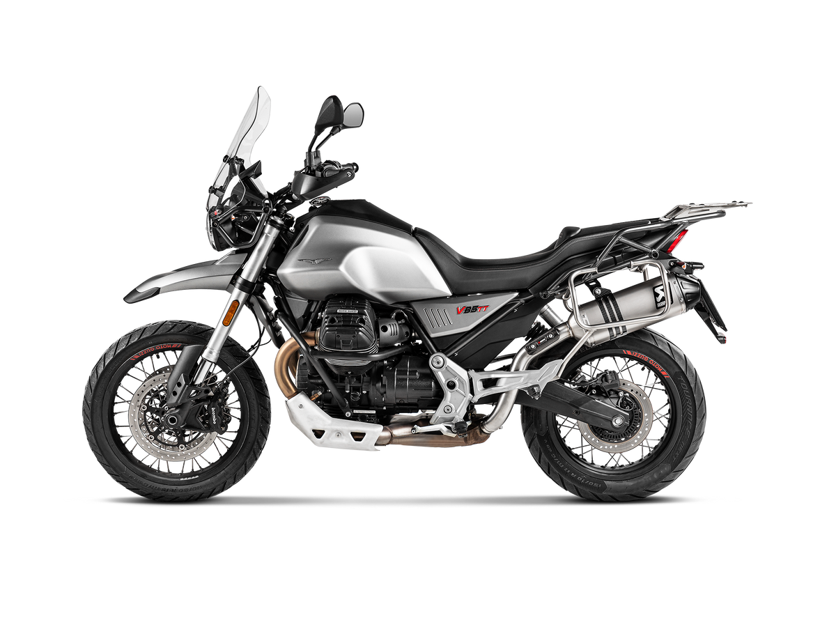 Slip-On Line Titanium, Grey - 18-24 Moto Guzzi V85 TT