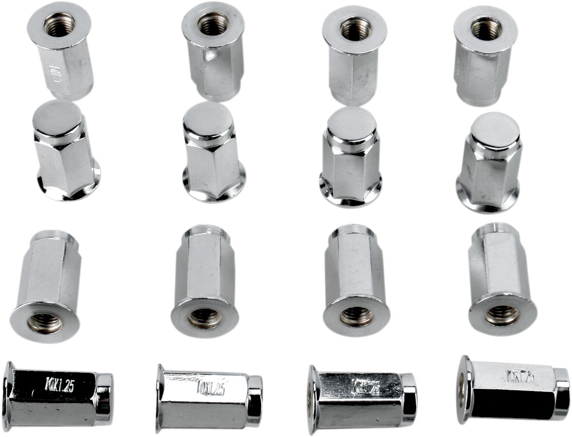 Dwt Douglas Wheel Lug Nut Chr 10 Mm Flat 16 P