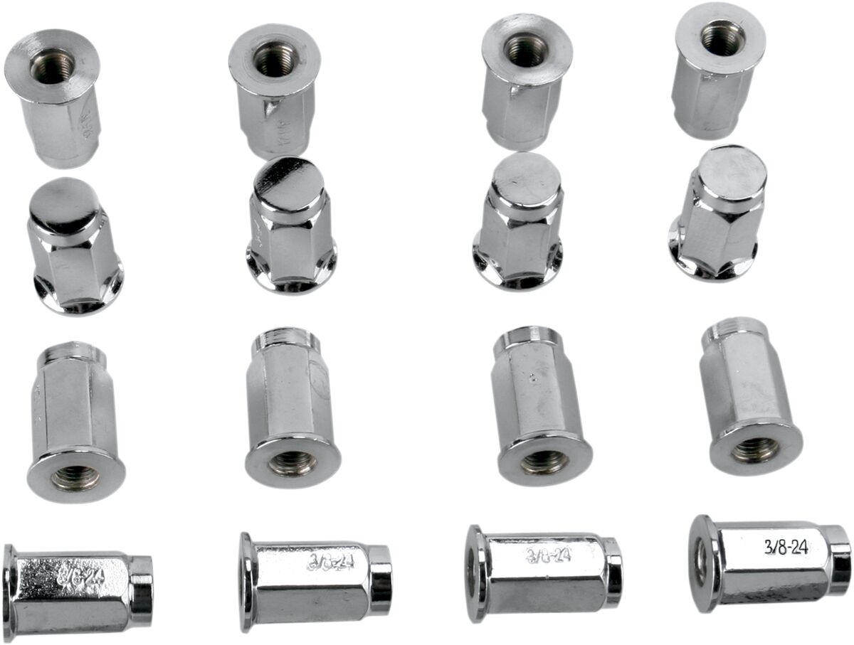 Dwt Douglas Wheel Lug Nut Chr 3/8 Flat 16 P