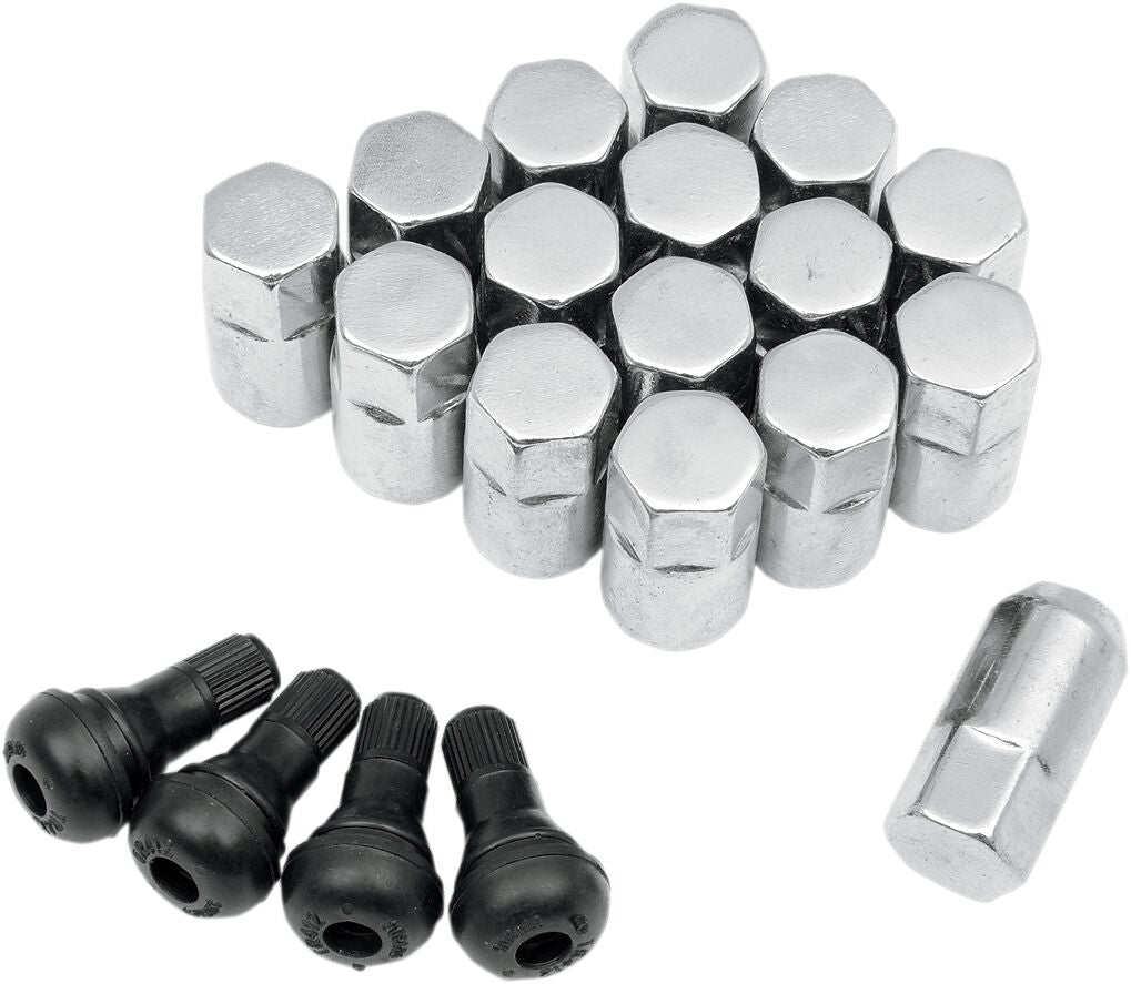Moose Offroad Four Wheel Lug Nut 3/8 Chrome 16 Pk