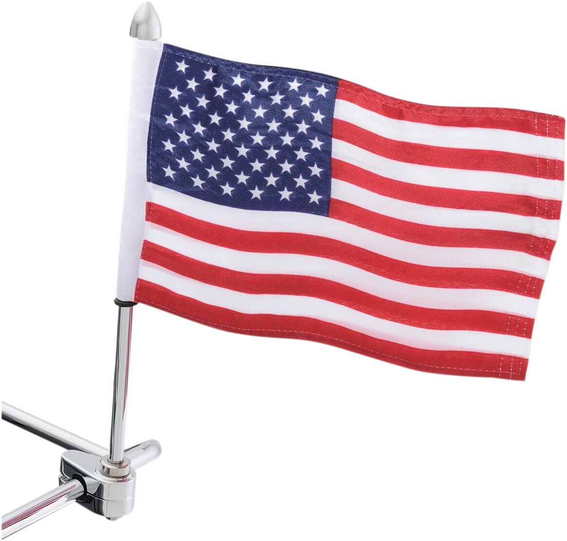 Show Chrome Flag Pole W/Flag Acorn