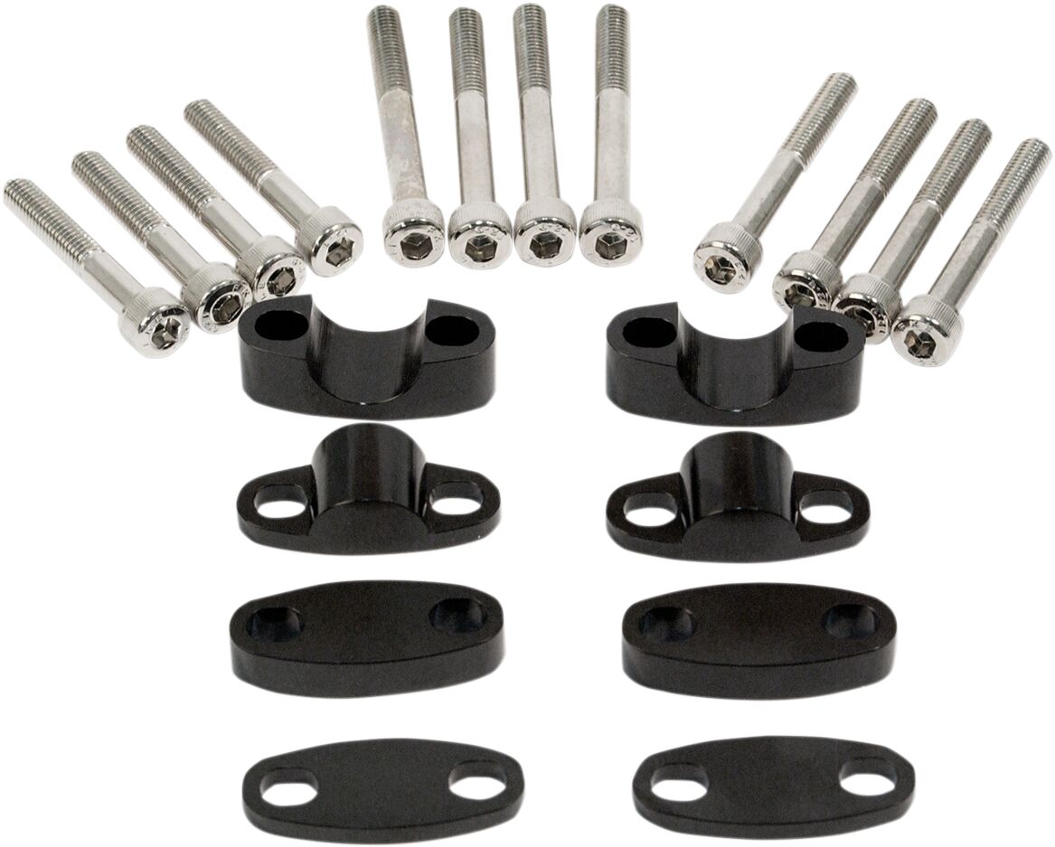 Emgo Riser Kit Handlebar 7/8 Black