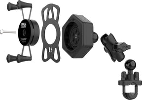 Ram Mounts Kit Xgrip With Vibe Safe And U