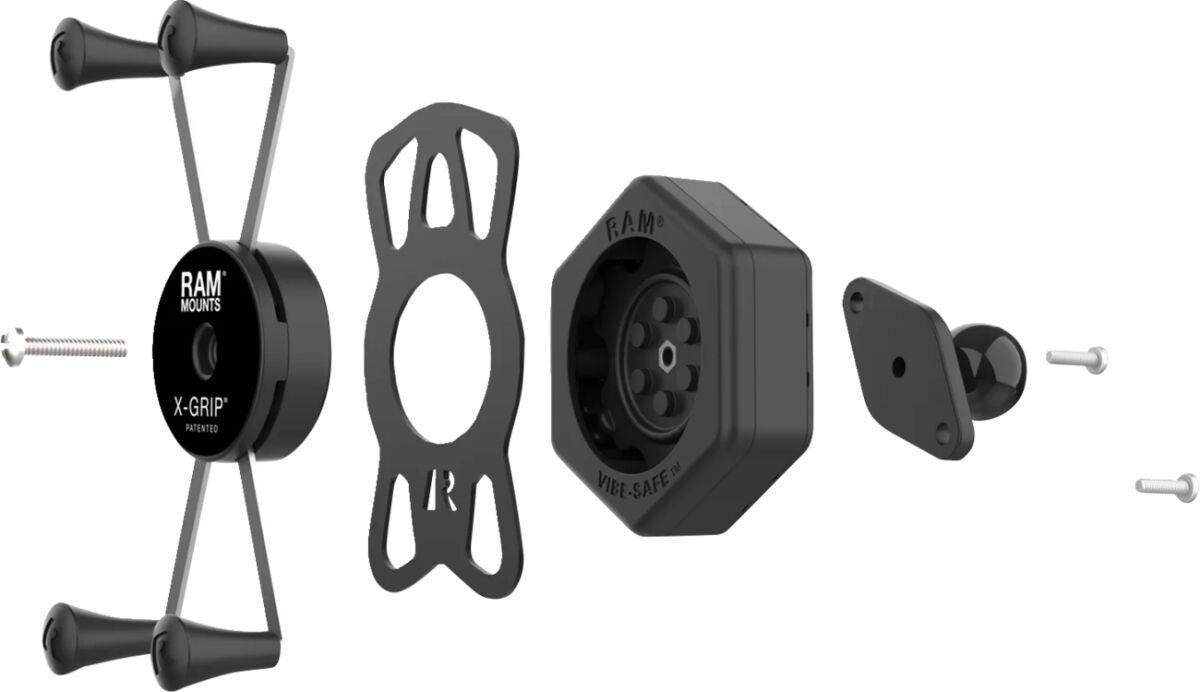 Ram Mounts Kit Xgrip With Vibe Safe And A