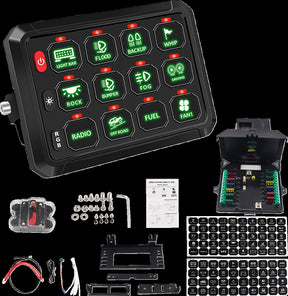 Moose Offroad Hard Parts Universal Gang Switch 12 Panel