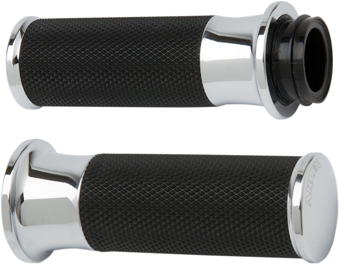 Arlen Ness Grips Smooth Cable Chrom