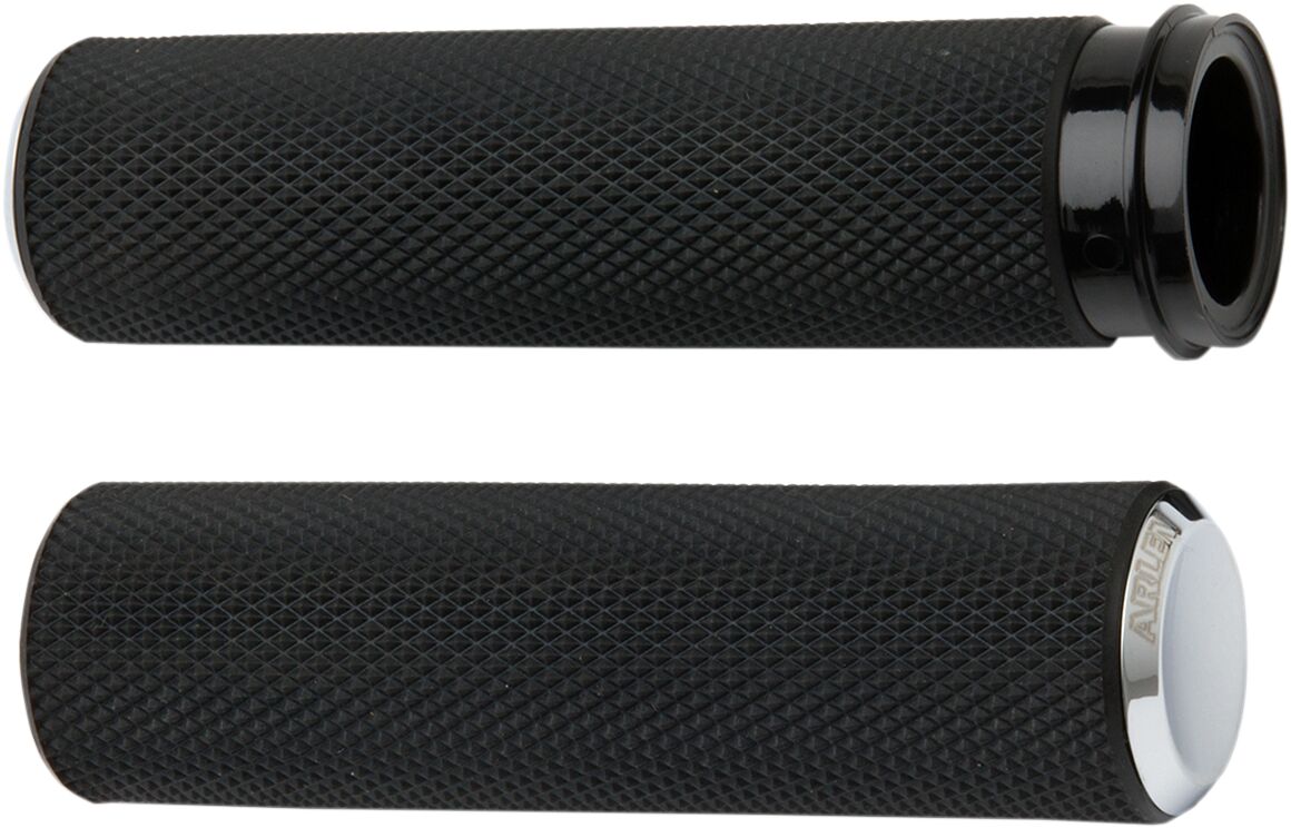 Arlen Ness Grips Knurled Cable Chro