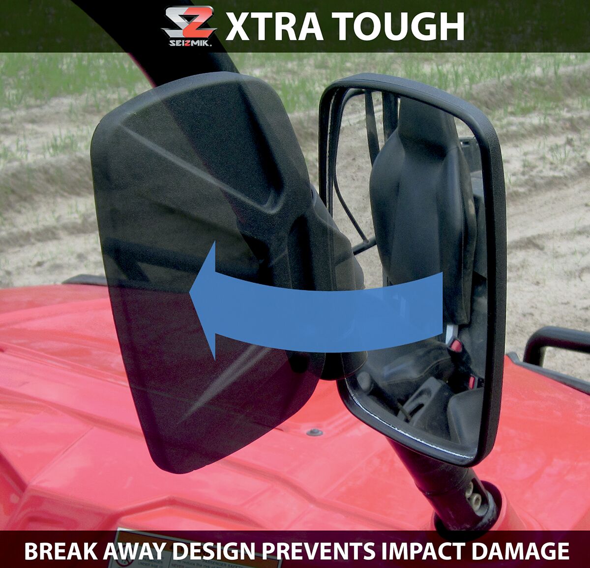 Moose Offroad Four Wheel Mirrors Side View 1.75