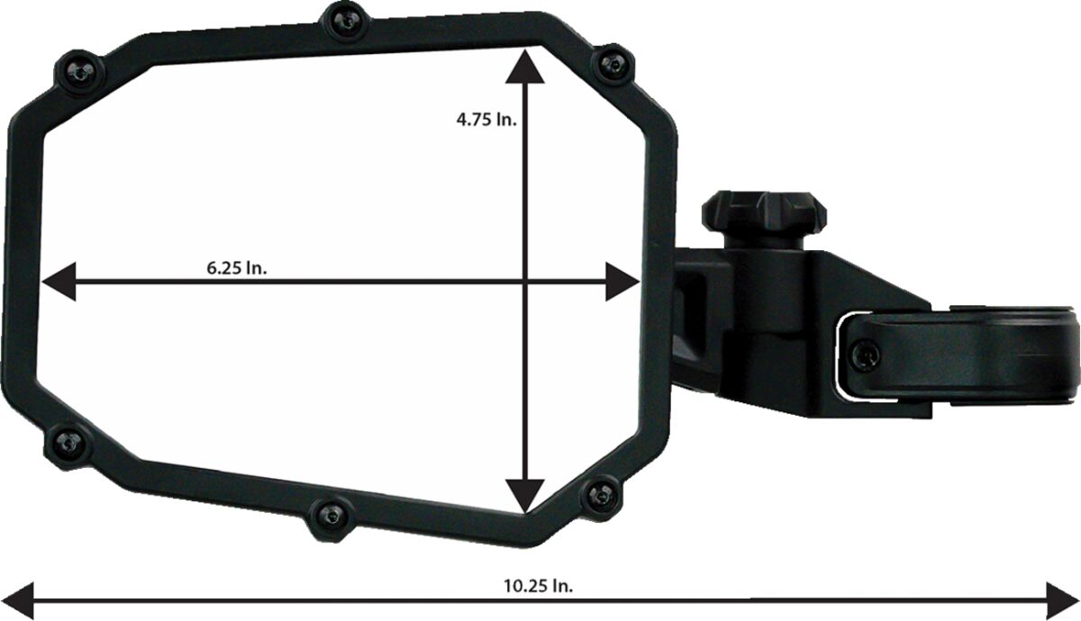 Moose Offroad Four Wheel Mirror Side Breakaway Mse