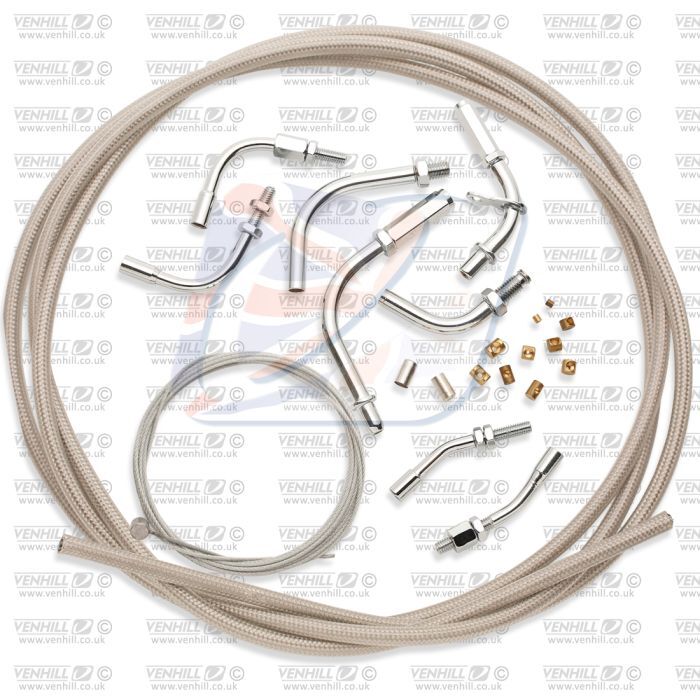 Venhill Twin Braided Throttle Cable Ki