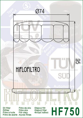Hiflofiltro Oil Filter Yam Outboard