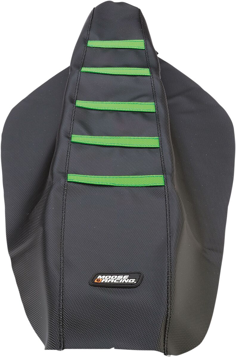 Moose Offroad Hard Parts Seat Cover Ribbed Kaw Grn