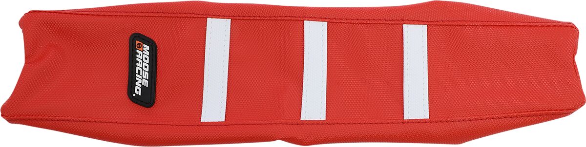 Moose Offroad Hard Parts Seat Cover Ribbed Gas Red