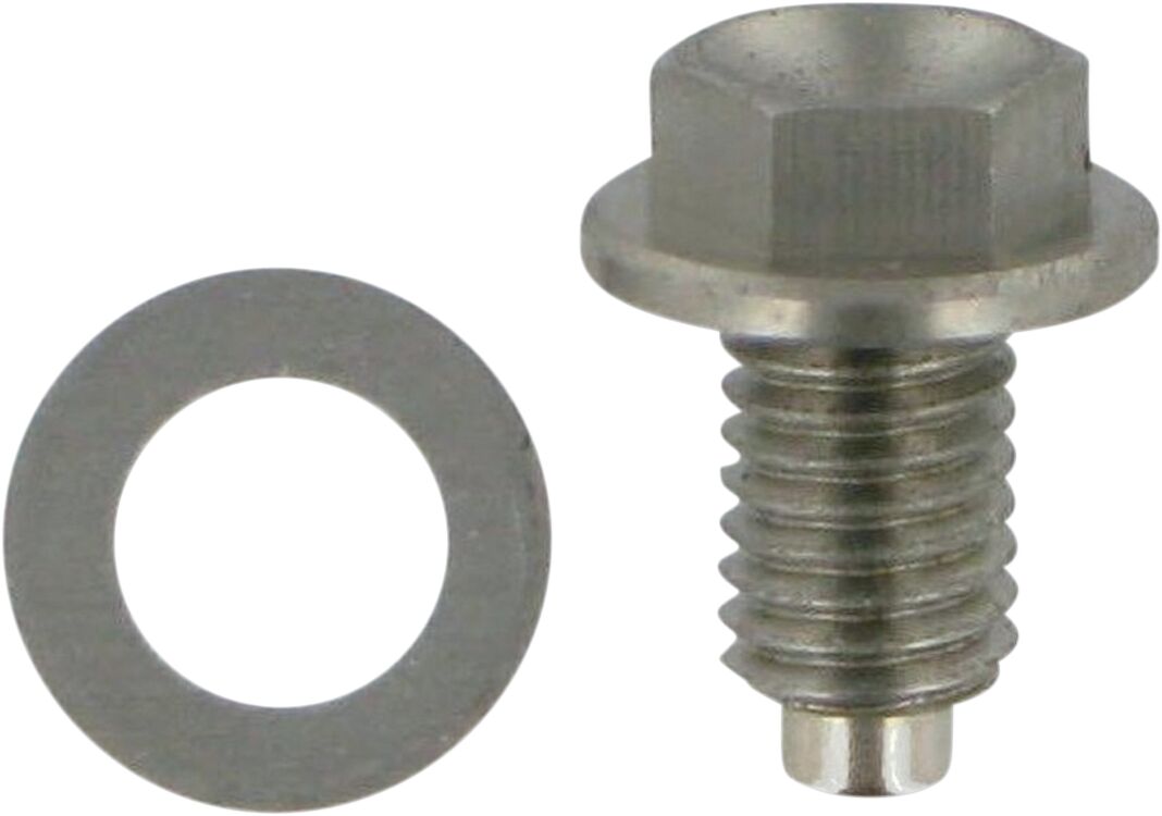 Moose Offroad Hard Parts Drain Plug Magnetic Slvr