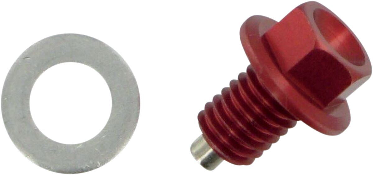 Moose Offroad Hard Parts Drain Plug Magnetic Red