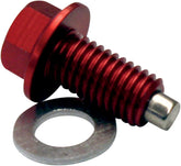 Moose Offroad Hard Parts Drain Plug Magnetic Red
