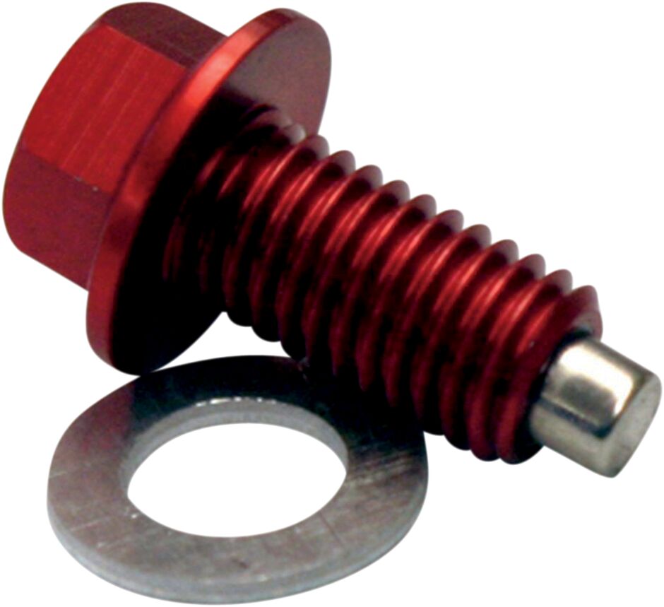 Moose Offroad Hard Parts Drain Plug Magnetic Red