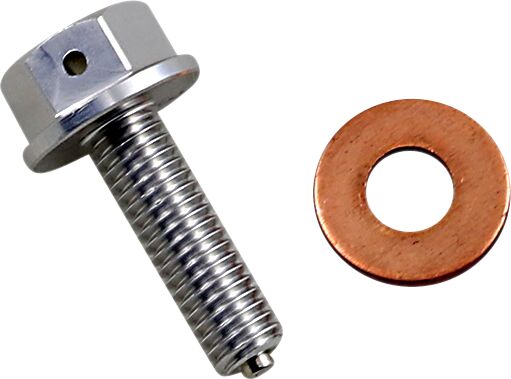 Moose Offroad Hard Parts Drain Plug Magnetic Slvr