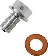 Moose Offroad Hard Parts Drain Plug Magnetic Slvr