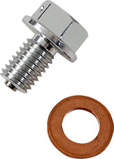 Moose Offroad Hard Parts Drain Plug Magnetic Slvr