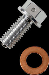 Moose Offroad Hard Parts Drain Plug Magnetic Slvr