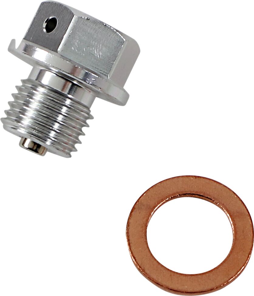 Moose Offroad Hard Parts Drain Plug Magnetic Slvr