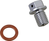 Moose Offroad Hard Parts Drain Plug Magnetic Slvr