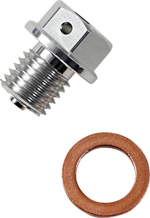 Moose Offroad Hard Parts Drain Plug Magnetic Slvr