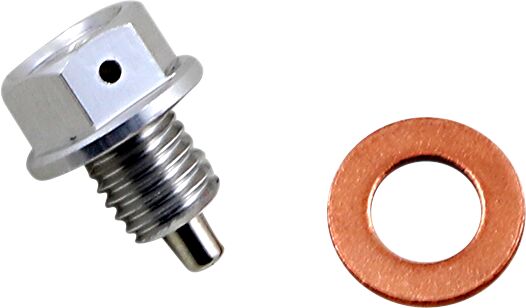 Moose Offroad Hard Parts Drain Plug Magnetic Slvr