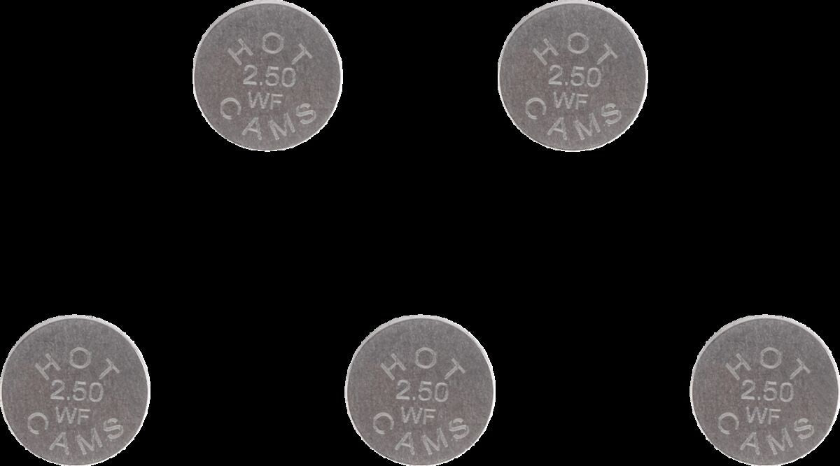 Hot Cams Valve Shim 5 Pk 10.0 X2.50