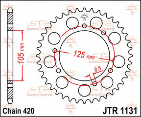 Jt Sprockets Sprocket Rear 48 T 420