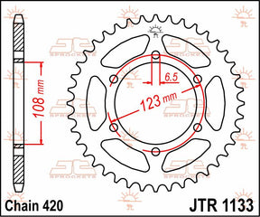 Jt Sprockets Sprocket Rear 53 T 420