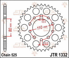 Jt Sprockets Sprocket Rear 46 T 525