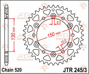Jt Sprockets Sprocket Rear 47 T 520