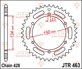 Jt Sprockets Sprocket Rear 48 T 428
