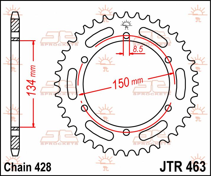 Jt Sprockets Sprocket Rear 48 T 428