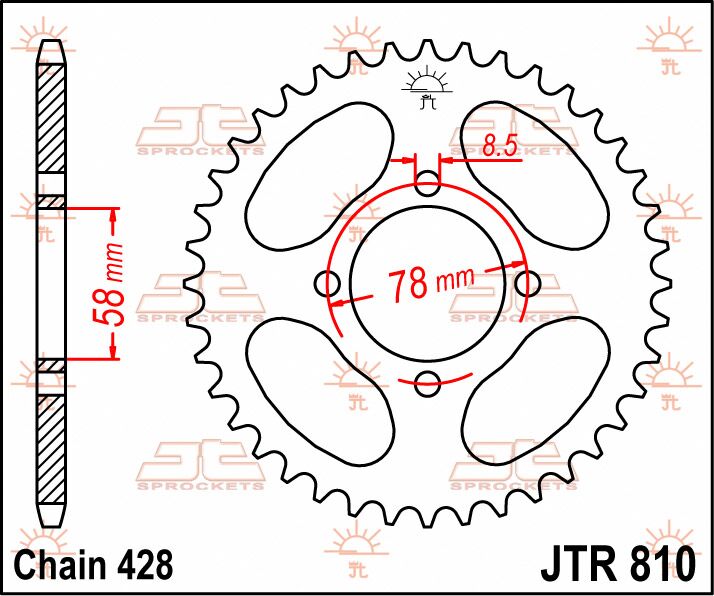 Jt Sprockets Sprocket Rear 48 T 428