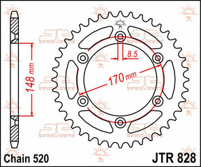 Jt Sprockets Sprocket Rear 47 T 520