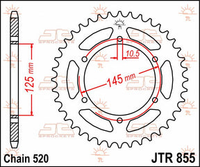 Jt Sprockets Sprocket Rear 45 T 520