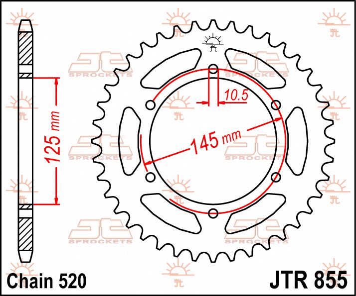 Jt Sprockets Sprocket Rear 46 T 520
