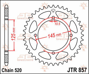 Jt Sprockets Sprocket Rear 47 T 520