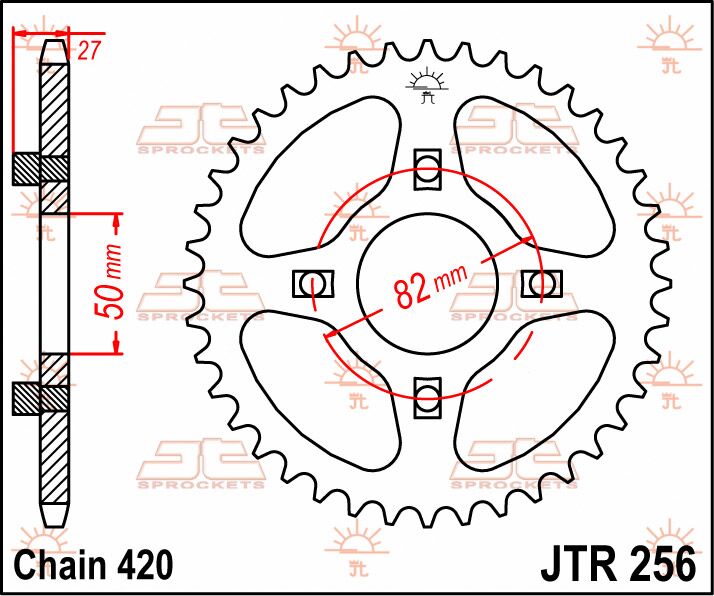 Jt Sprockets Sprocket Rear 40 T 420