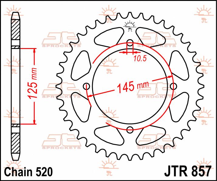 Jt Sprockets Sprocket Rear 46 T 520