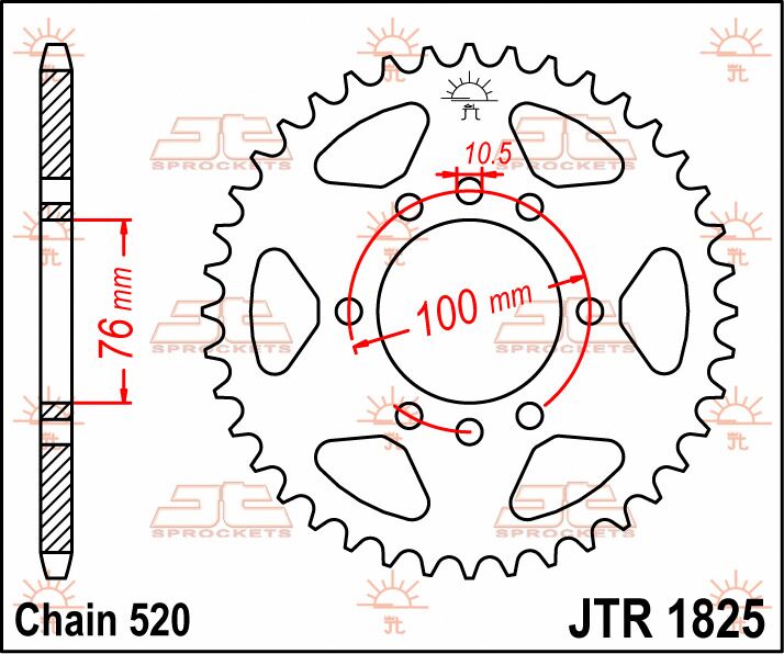 Jt Sprockets Sprocket Rear 48 T 520