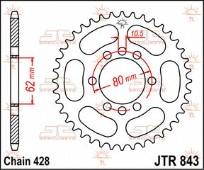 Jt Sprockets Sprocket Rear 48 T 428