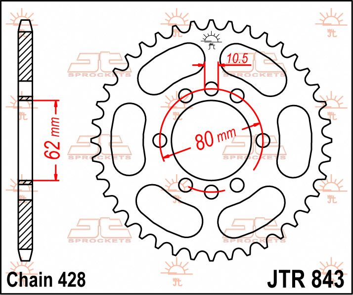 Jt Sprockets Sprocket Rear 48 T 428
