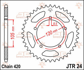 Jt Sprockets Sprocket Rear 50 T 420