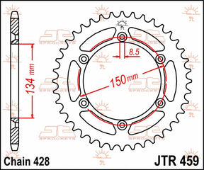 Jt Sprockets Sprocket Rear 52 T 428
